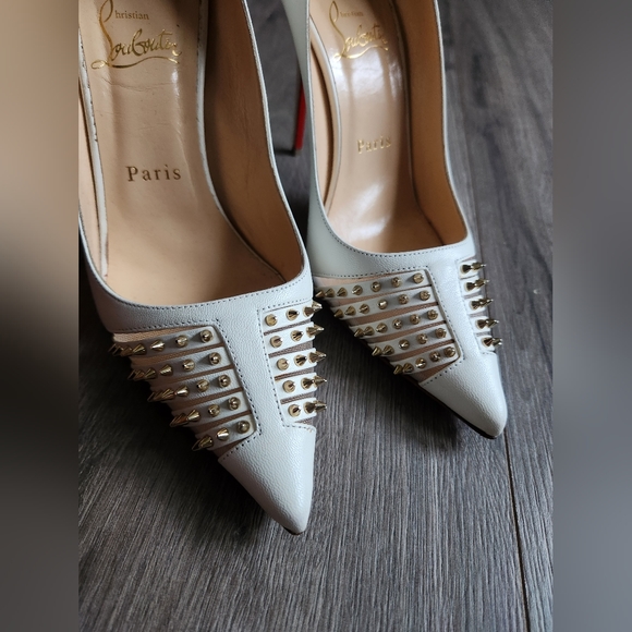 Authentic Louboutin Barretta Spike Mesh Pump with box and dust bag - Picture 7 of 15
